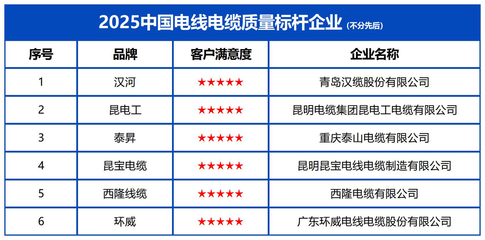 2025中國電線電纜質量標桿企業 重慶技術服務助力質量強國建設，引領行業高質量轉型