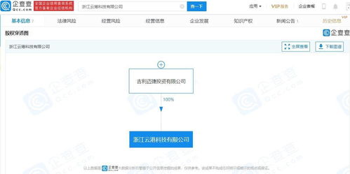 吉利科技新公司落地浙江，信息系統(tǒng)集成服務成戰(zhàn)略新支點
